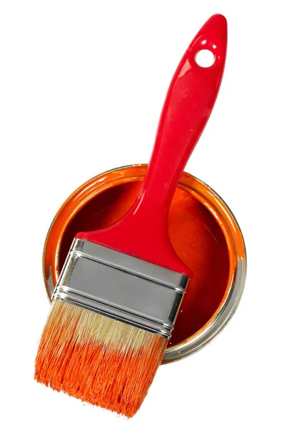 Fırça ve boya — Stok fotoğraf