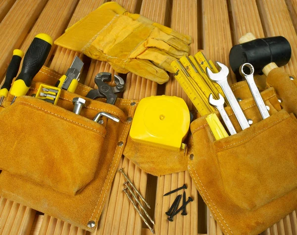 Tool belt and work gloves