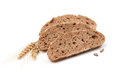 Ekmek dilimleri ve buğday