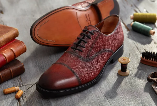 Handgemachte Schuhe — Stockfoto