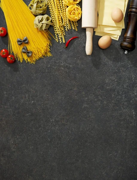 Italian cooking from above — Stock Photo, Image