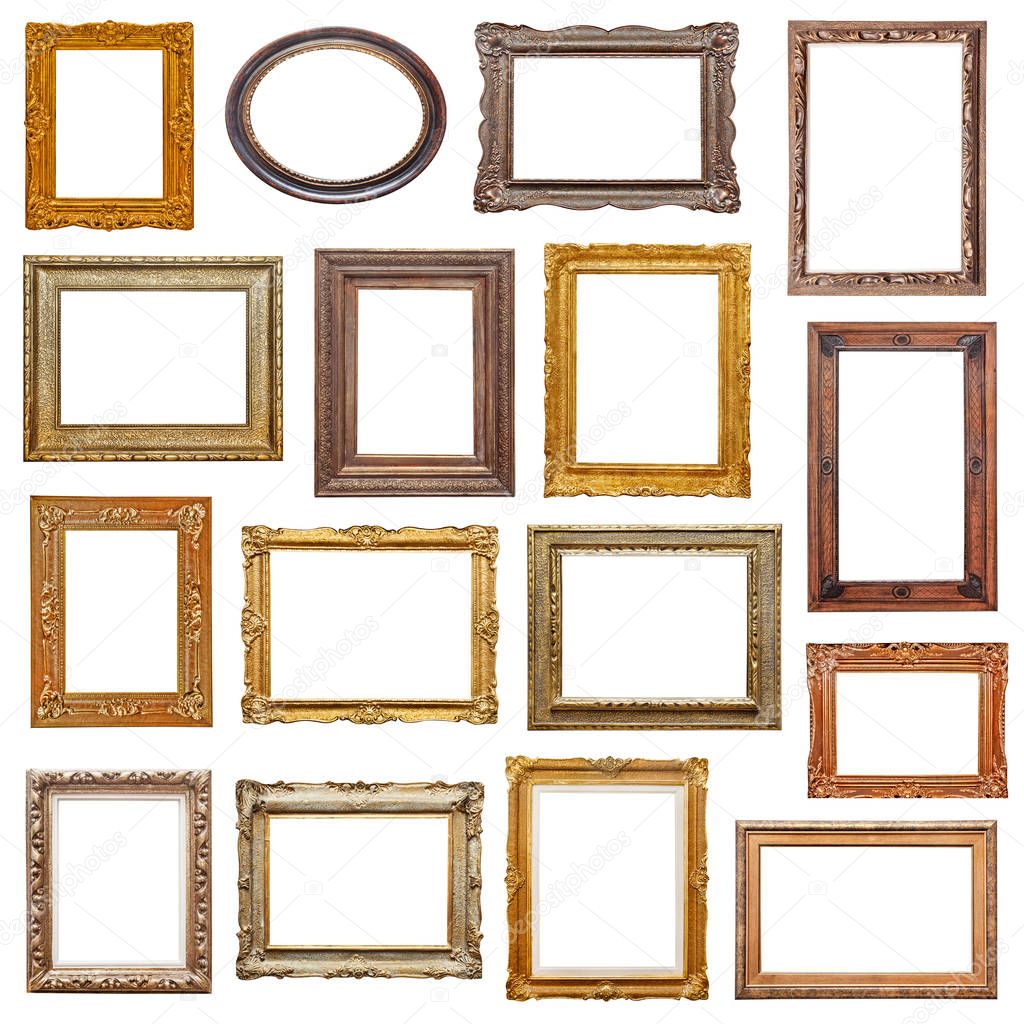 Old picture frames collection