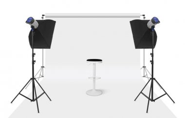 Fotoğraf stüdyosu set-up izole