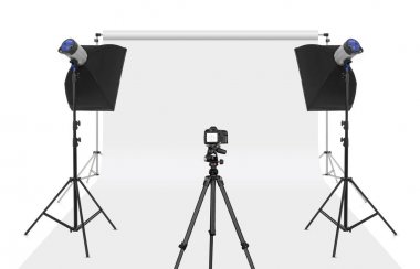 Fotoğraf stüdyosu set-up izole