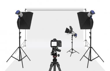 Fotoğraf stüdyosu set-up izole