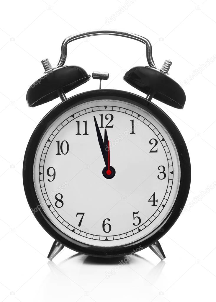 Alarm clock on white