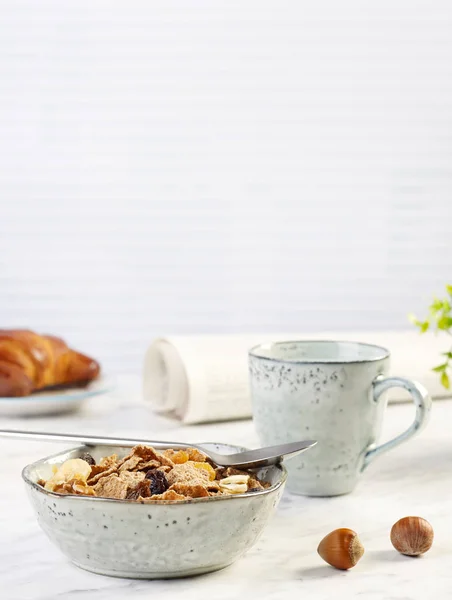 Breakfast on table — Stock Photo, Image