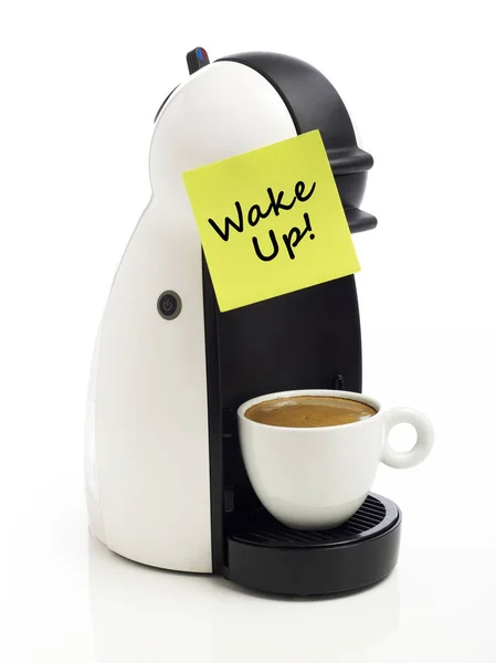 Kaffeemaschine auf weiß — Stockfoto