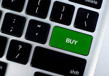 Klavye düğme yakın çekim