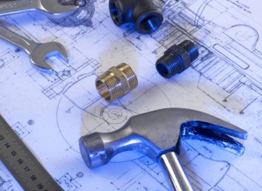 Planları üzerinde DIY araçları