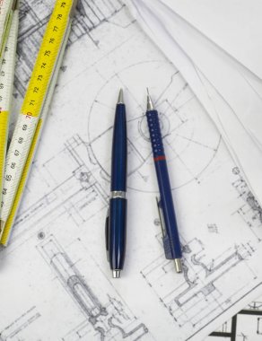 Planları ve yukarıdan kalemler