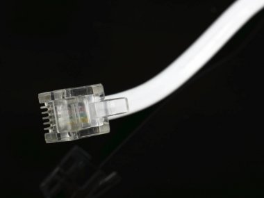 Internet kablosu siyah