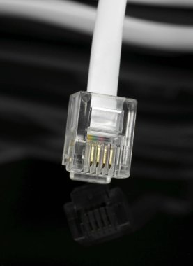 Internet kablosu siyah