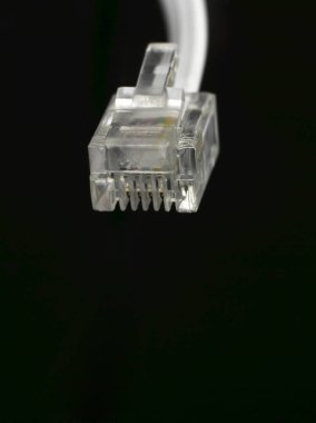 Internet kablosu siyah