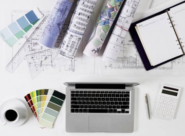 Mimarın Resepsiyon görünümü yukarıdan