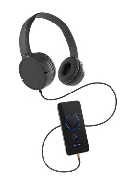 kulaklıklar ve cep telefonu