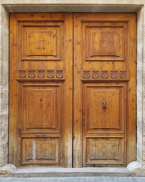 Vintage ingresso in legno — Foto Stock