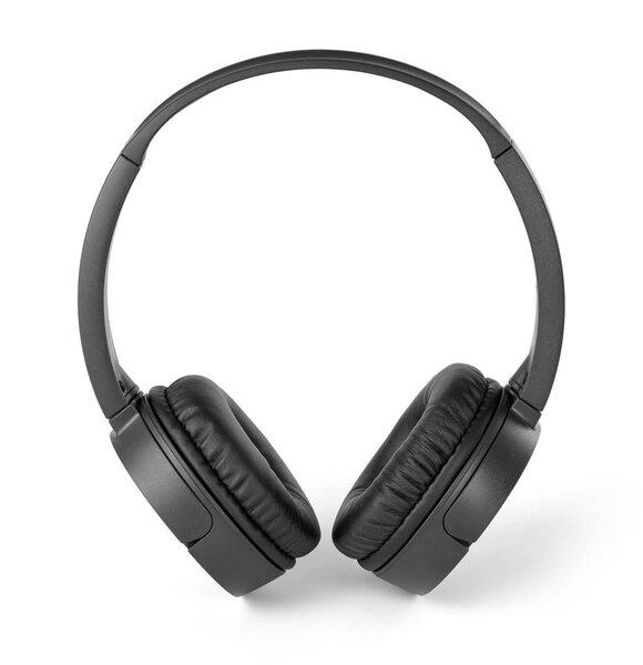 Wireless headphones on white background