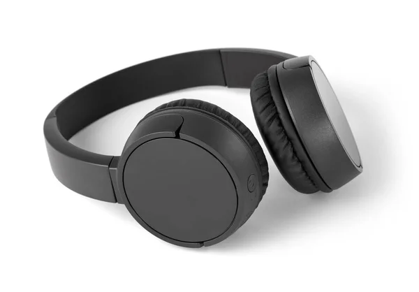 Чорний безпроводових навушників — стокове фото