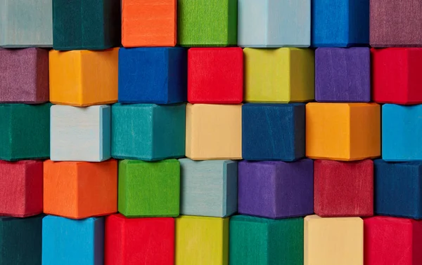 Color toy blocks background