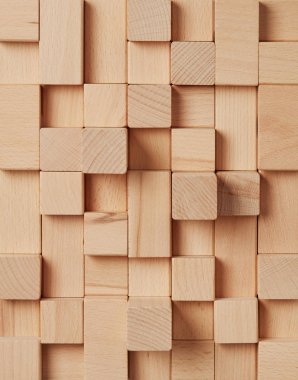 Wood cubes wall texture clipart