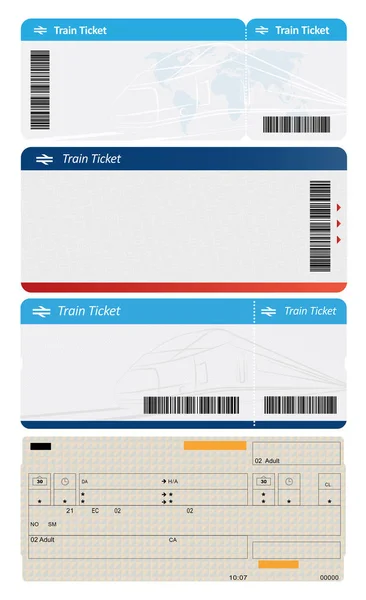 Tomma biljetter på vit bakgrund — Stockfoto