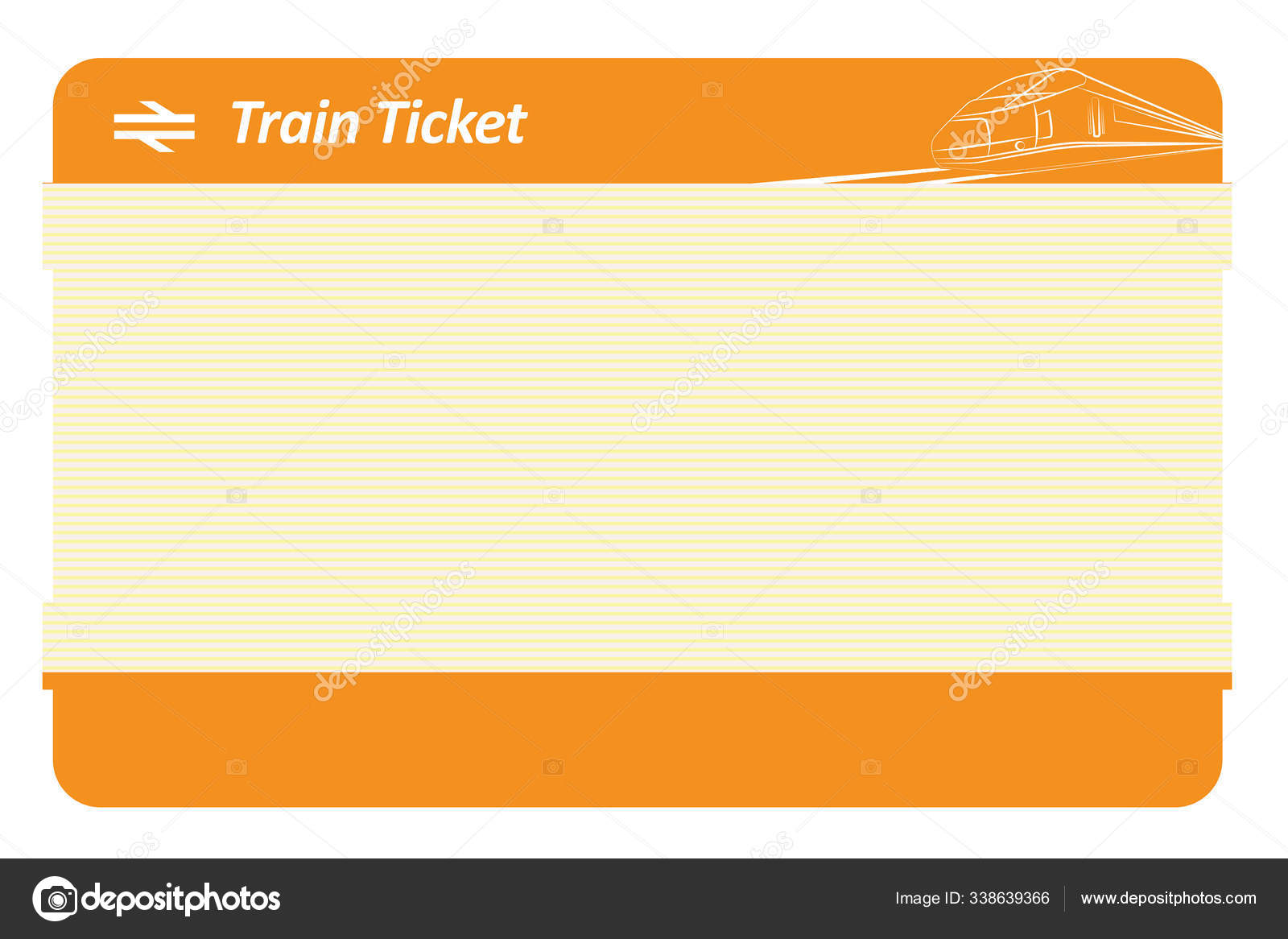 Blank train ticket Stock Photo by ©Goir 338639366