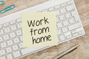 Post-it üzerinde evden çalış