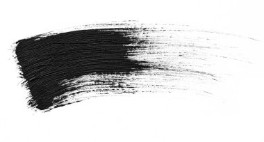 Maskaranın dokusu beyaza izole edilmiş.