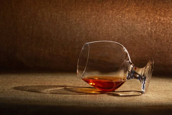 Glass Cognac Table — Stock Photo, Image