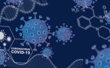 Coronavirus, covid-19, dijital ekranda hücre incelemesi