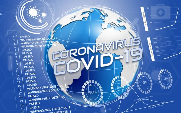 Παγκόσμια Μελέτη Πανδημίας Του Coronavirus — Φωτογραφία Αρχείου