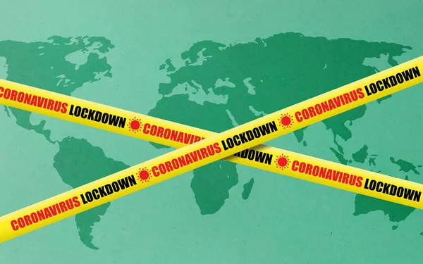 Coronavirus Covid Global Lockdown — 图库照片