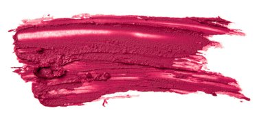 Beyaza sürülmüş kırmızı ruj.