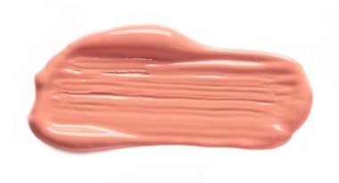 Beyaz üzerine izole edilmiş pembe ruj.