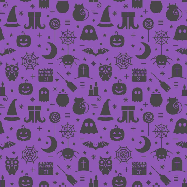 Patrón de Halloween sin costuras — Archivo Imágenes Vectoriales