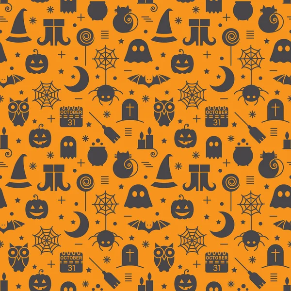 Seamless Halloween pattern — Stock Vector