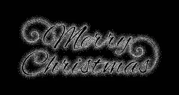 Glitter prata inscrição Feliz Natal — Vetor de Stock