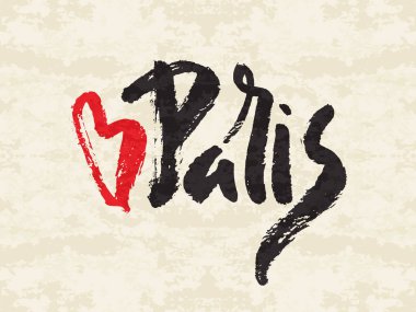 Paris yazıt ile kalp