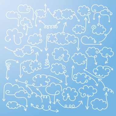 Konuşma balonları oklarla set