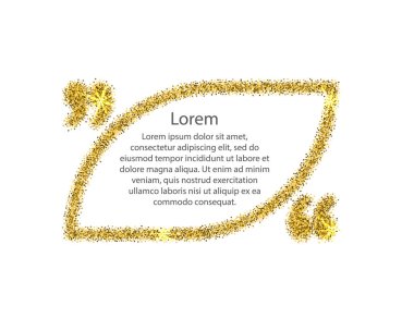 Altın tırnak işareti konuşma balonu.