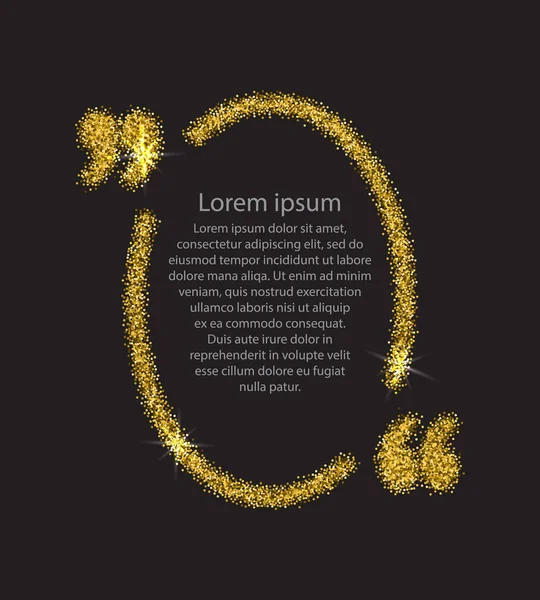 Altın tırnak işareti konuşma balonu.