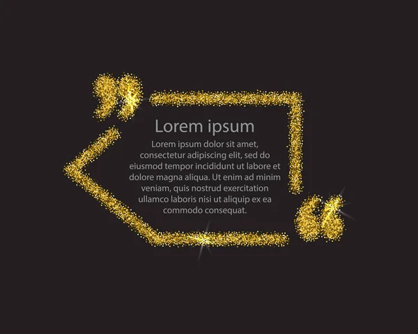 Altın tırnak işareti konuşma balonu.