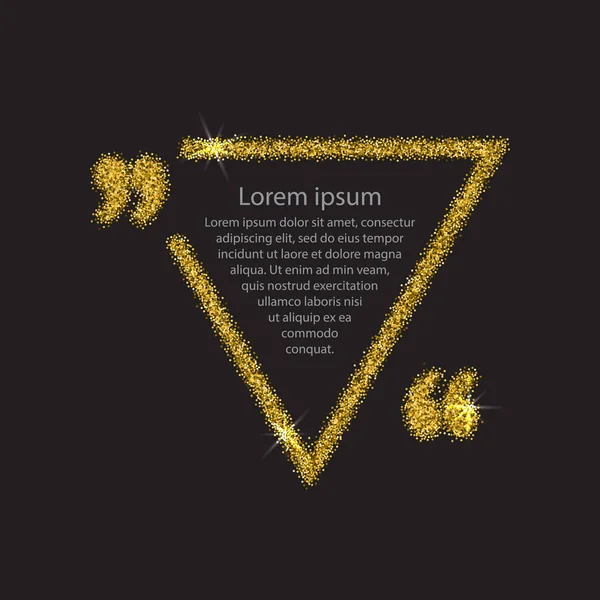 Altın tırnak işareti konuşma balonu.