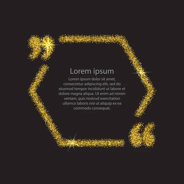 Altın tırnak işareti konuşma balonu.