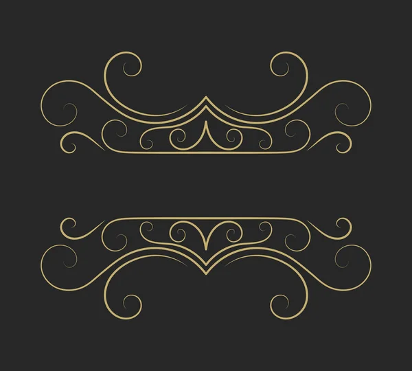 Hand getekende decoratieve rand — Stockvector