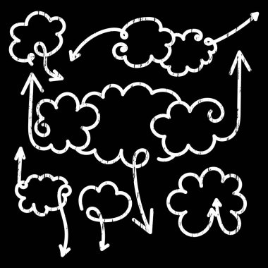 Konuşma balonları oklarla set