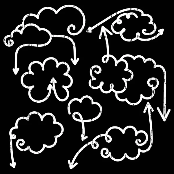 Konuşma balonları oklarla set