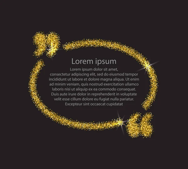 Altın tırnak işareti konuşma balonu.