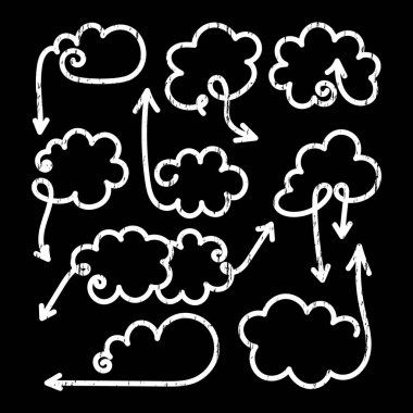 Konuşma balonları oklarla set